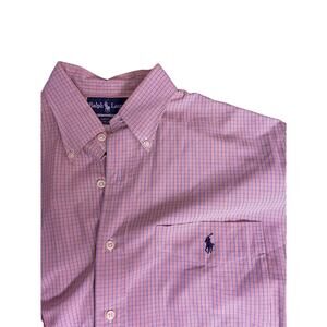 Ralph Lauren Plaid Bartlett Cotton Short Sleeve Button-Up Shirt Men’s Medium